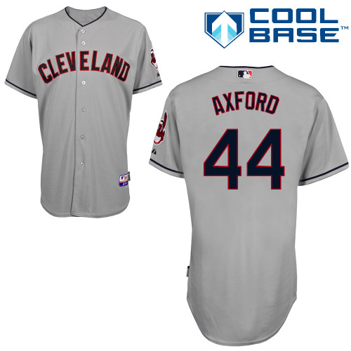 John Axford #44 mlb Jersey-Cleveland Indians Women's Authentic Road Gray Cool Base Baseball Jersey
